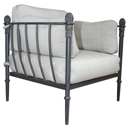 Michael Taylor Style Montecito Bronze Aluminum Lounge Chair & Ottoman, 1980s — detail view 12