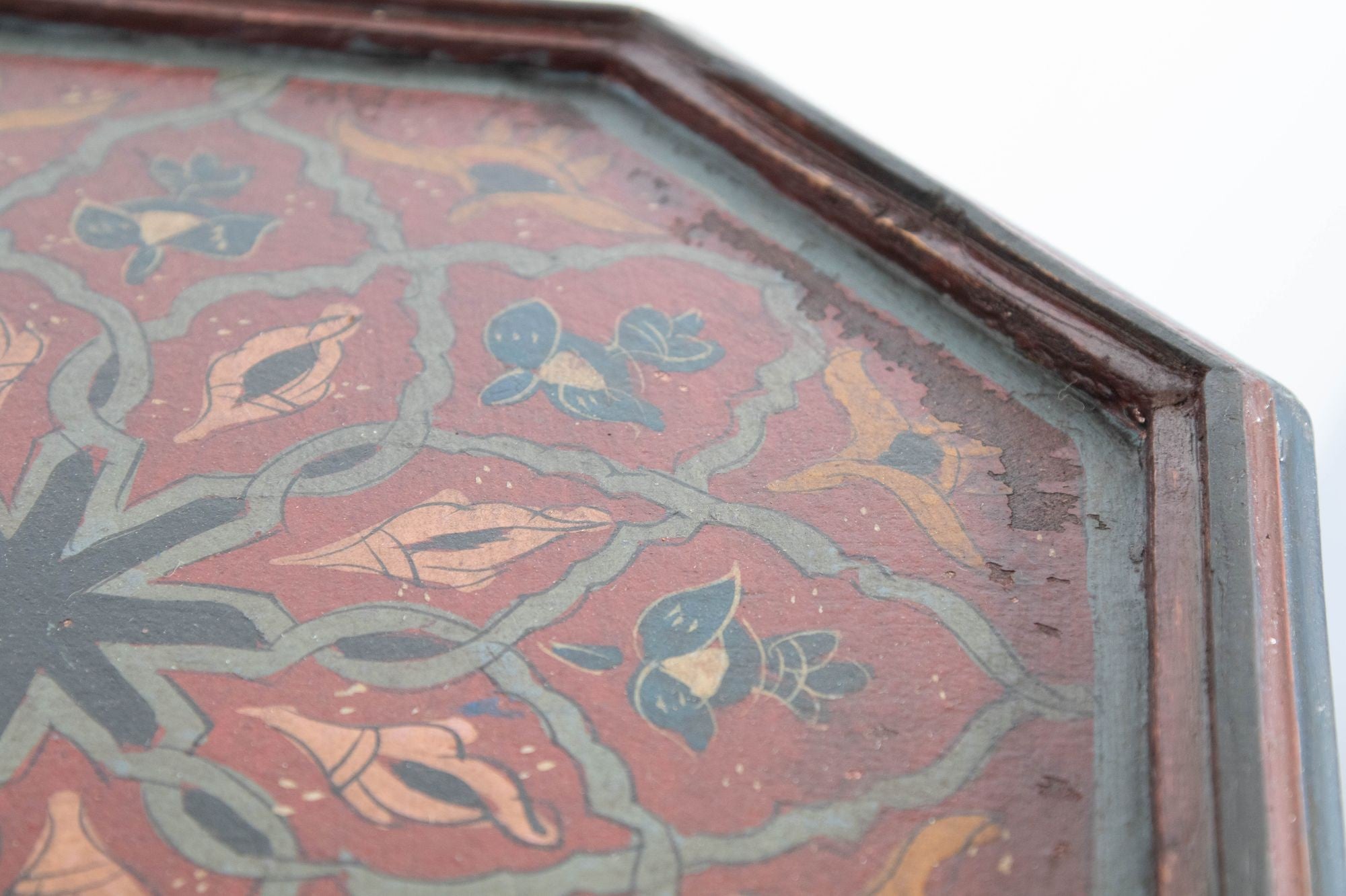 Moroccan Moorish Pedestal Octagonal Table 1960s