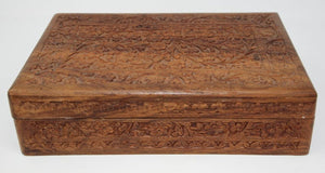Anglo Raj Hand Carved Wooden Decorative Jewelry Box