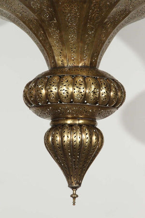 Large Vintage Brass Moroccan chandelier