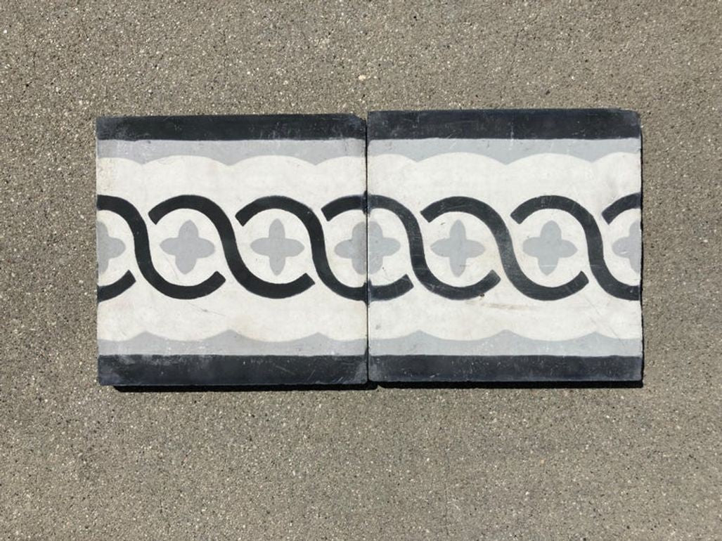 Moroccan Encaustic Cement Tile Sample with Modern Design