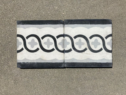 Moroccan Encaustic Cement Tile Sample with Modern Design