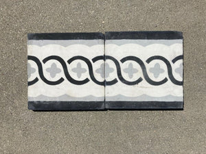 Moroccan Encaustic Cement Tile Sample with Modern Design