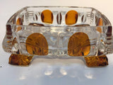 Vintage 1930s Art Deco Karl Palda Crystal Vanity Set of Three Pieces