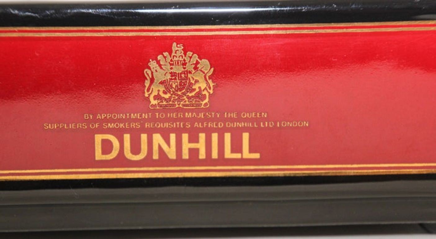 Dunhill Cigar Ashtray Catchall England Black and Red Collectible 1970