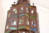 Late 20th Century Moroccan Moorish Hanging Glass Lantern