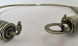 Traditional Silver Torque Necklace Chocker from Rajasthan India