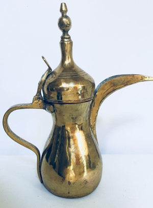 Middle Eastern Dallah Islamic Arabic Brass Coffee Pot