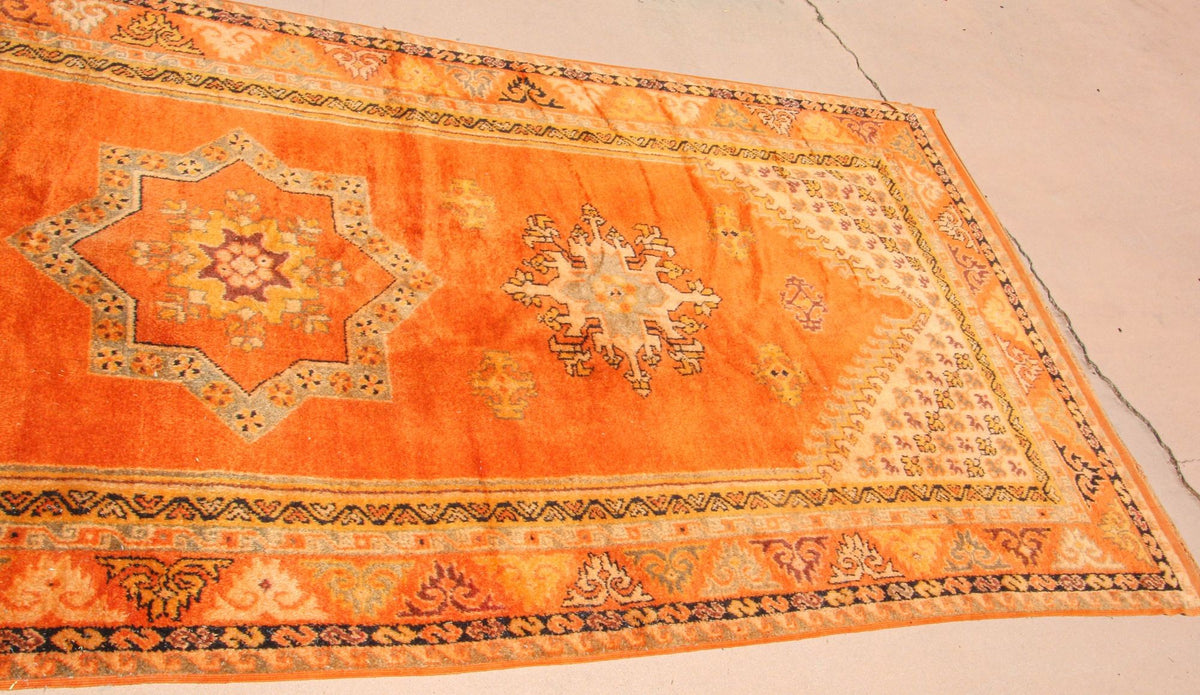1960s vintage Moroccan Berber rugs hand-woven by Berber women in Morocco