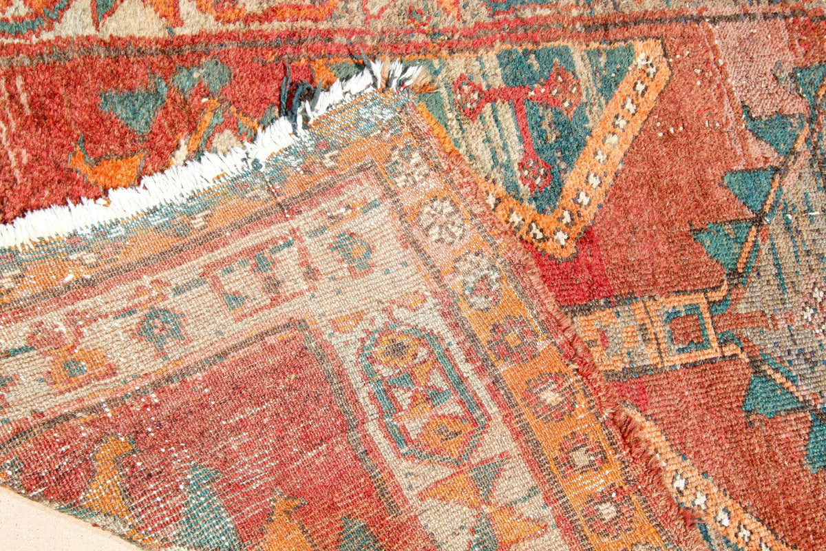 1950s Hand Knotted Vintage Carpet Rug Runner from Turkey — Turkey