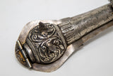 Asian Silver Metal Hand Carved Peacock Sitar Veena Form Box 1950