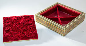 1950s Anglo Indian Micro Sadeli Mosaic Inlaid Jewelry Box