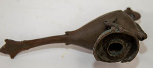 Antique Indian Bronze Parrot Figure oil Lamp Rajasthan 19th Century