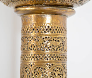 Antique 19th Century Brass Islamic Middle Eastern Persian Floor Lamp