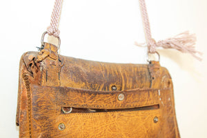 Vintage Moroccan Messenger Leather Bag