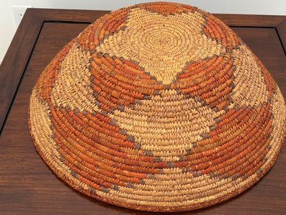 Large American Western Basket Vintage Woven Reed 1950s — additional view 10