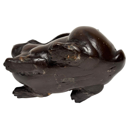 Mid-20th Century Japanese Hand Cast Bronze Rabbit Sculpture — Japan