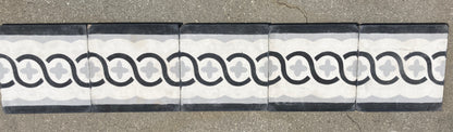 Moroccan Encaustic Cement Tile Sample with Modern Design