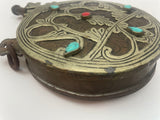 Antique Moroccan Berber Brass Flask 1920s