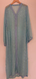Vintage Moroccan Kaftan in Turquoise Cheer Fabric