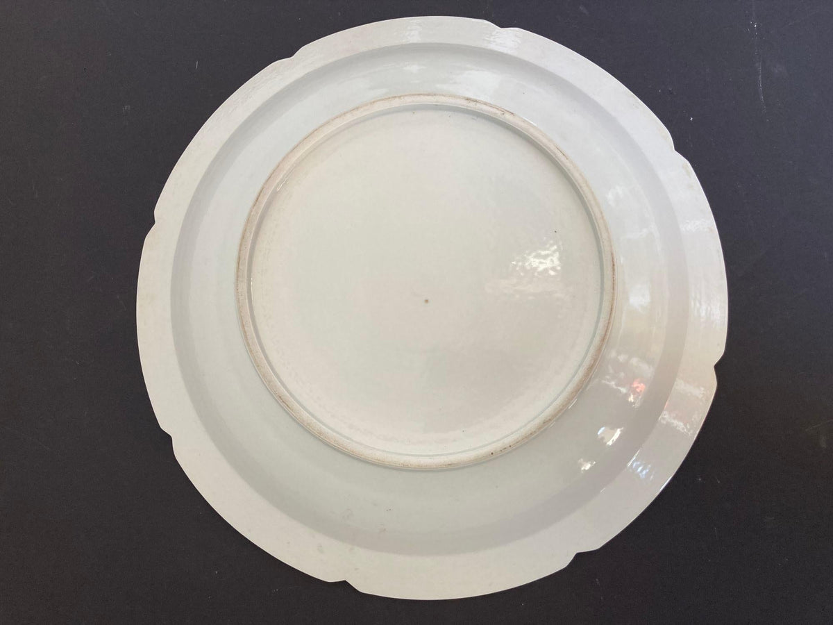 Chinese Asian White Ceramic Platter Bowl Scalloped Rim Huge Heavy 18.25 in. D. — additional view 10