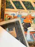 Mughal Court Scene on Silk After a 19th Century Indo-Persian Palace Painting