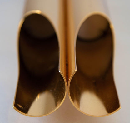 Italian Polished Brass Orgue Wall Sconce, Post-Modern Design, 2015 — Italy