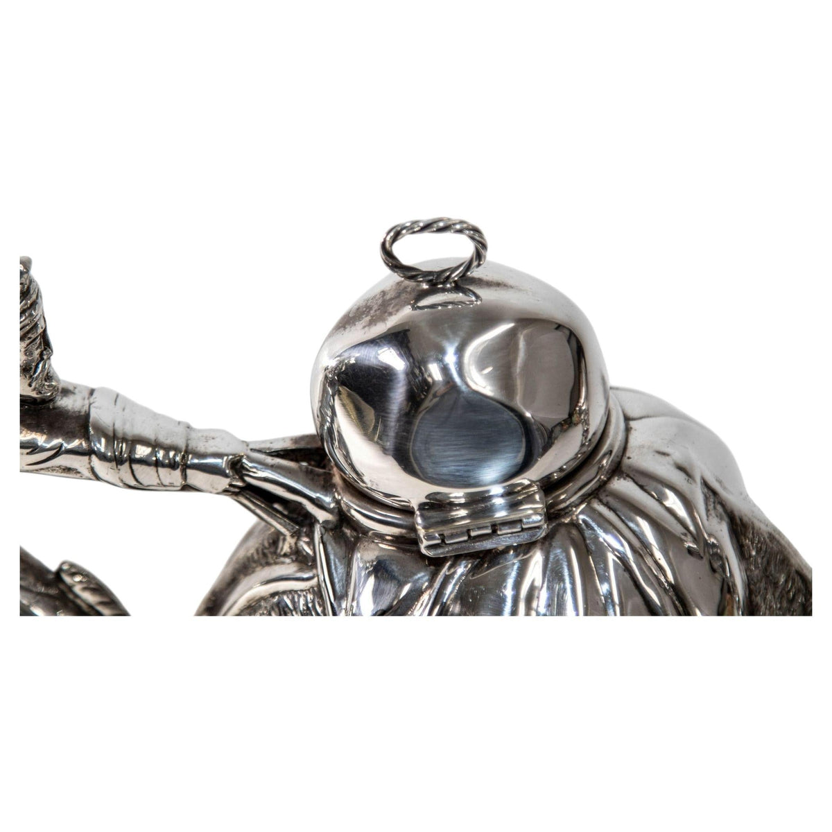 Camel Form "Karawan" Silver-Plated Teapot by Mariage Freres Paris France — detail view 10