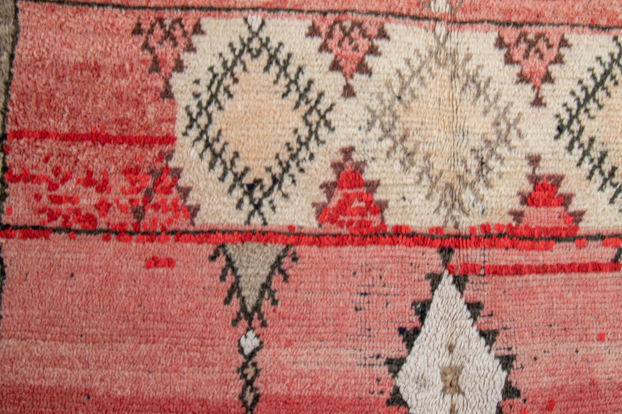 Moroccan Vintage Hand-Woven Boujad Berber Rug, circa 1960