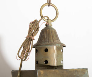 Verdigris Copper Brass Hanging Hall Lantern