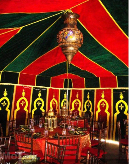 Hand-Crafted Moroccan Caidale Tent by Berber Tribes, 20 ft x 40 ft