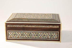 1940s Mother of Pearl Inlaid Decorative Middle Eastern Islamic Box