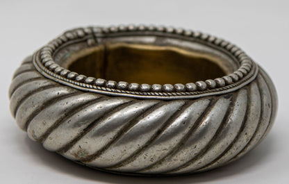 Antique Ethnic North African Moroccan Silver Anklet Ashtray Catchall Dish