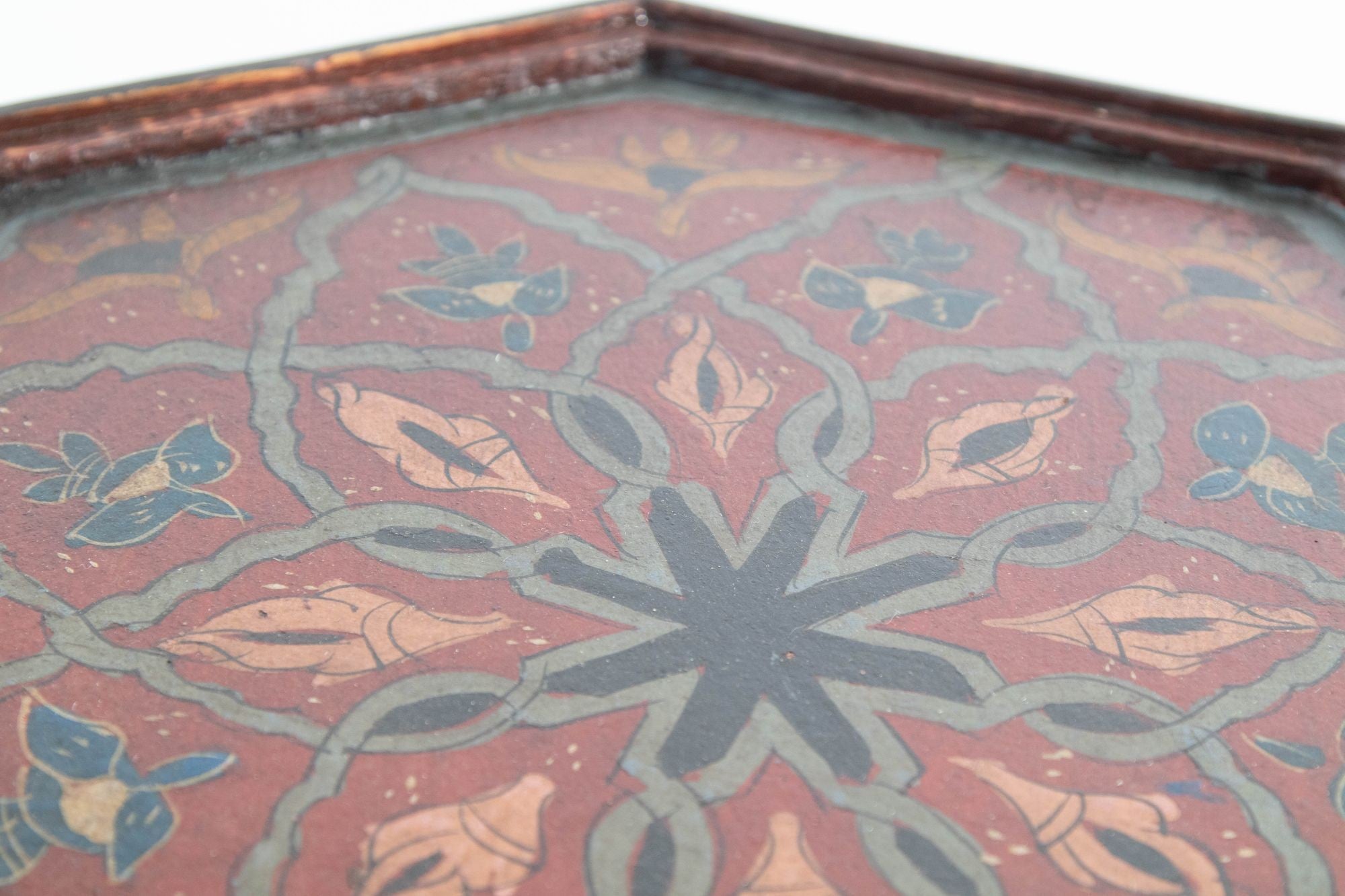 Moroccan Moorish Pedestal Octagonal Table 1960s