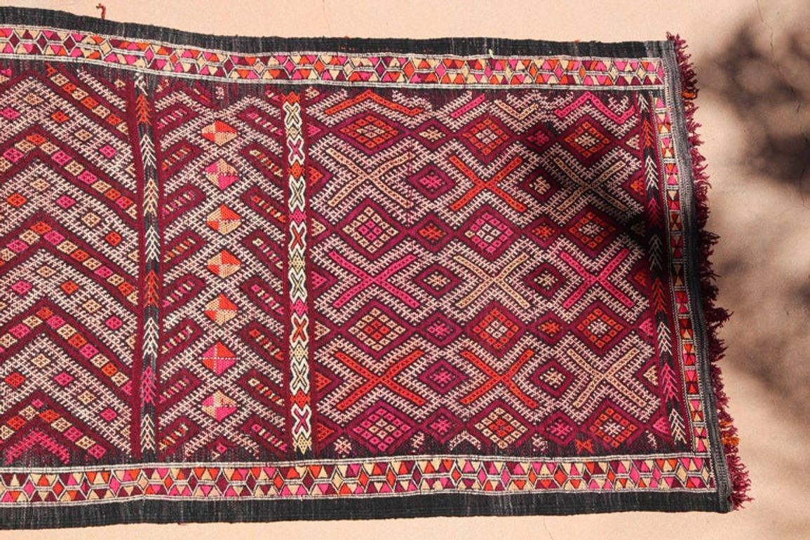 Moroccan African Tuareg Vintage Runner Rug