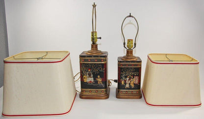 Frederick Cooper Chinoiserie Table Lamps Vintage Circa 1950’s — United States