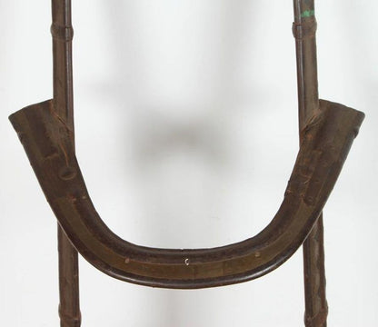 Wood and Brass Antique 19th Century Middle Eastern Camel Seat Saddle