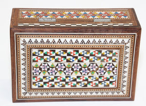 Middle Eastern Mosaic Moorish Box Inlaid