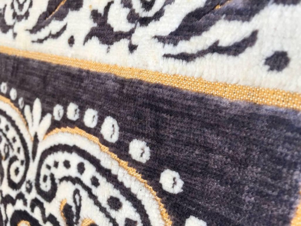 Antique Moroccan Moorish Silk Textile Tapestry Wall Hanging Hiti 19th C.