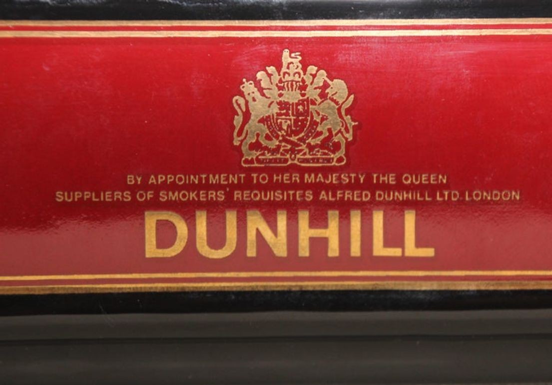 Dunhill Cigar Ashtray Catchall England Black and Red Collectible 1970