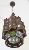 Late 20th Century Moroccan Moorish Hanging Glass Lantern