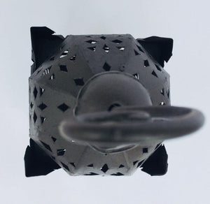 Moroccan Hurricane Metal Candle Lantern Indoor or Outdoor