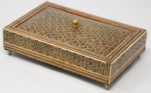 Moorish Decorative Sadeli Micro Mosaic Inlaid Jewelry Box