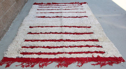 1960s Moroccan Vintage Berber Textile with Sequins North Africa, Handira