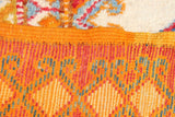 1960s Vintage Orange Moroccan Berber Rug
