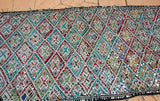 1950s Vintage Zemmour Moroccan Rug Berber Runner, 3ft x 16.4ft long