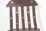 19th Century Moorish Egyptian Pearl Inlaid Folding Chair