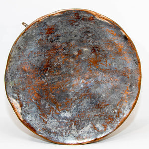 Antique South Asian Round Copper Bronze Box with Lid from India 19th C.