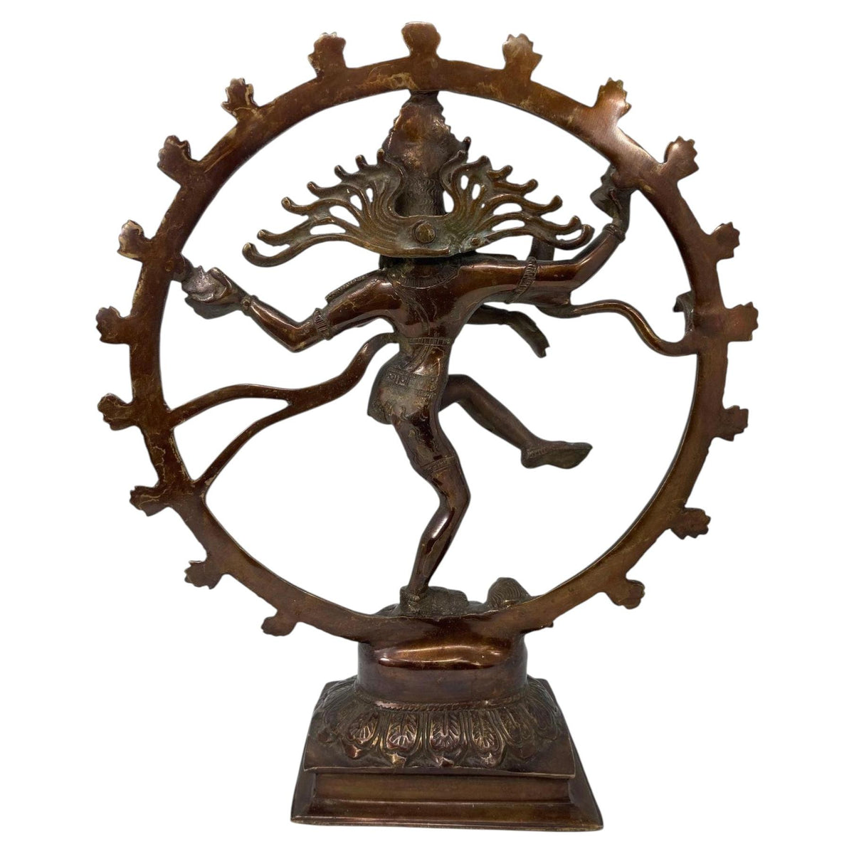 Asian Dancing Hindu Bronze Copper Shiva Nataraja Circa 1950 — additional view 3