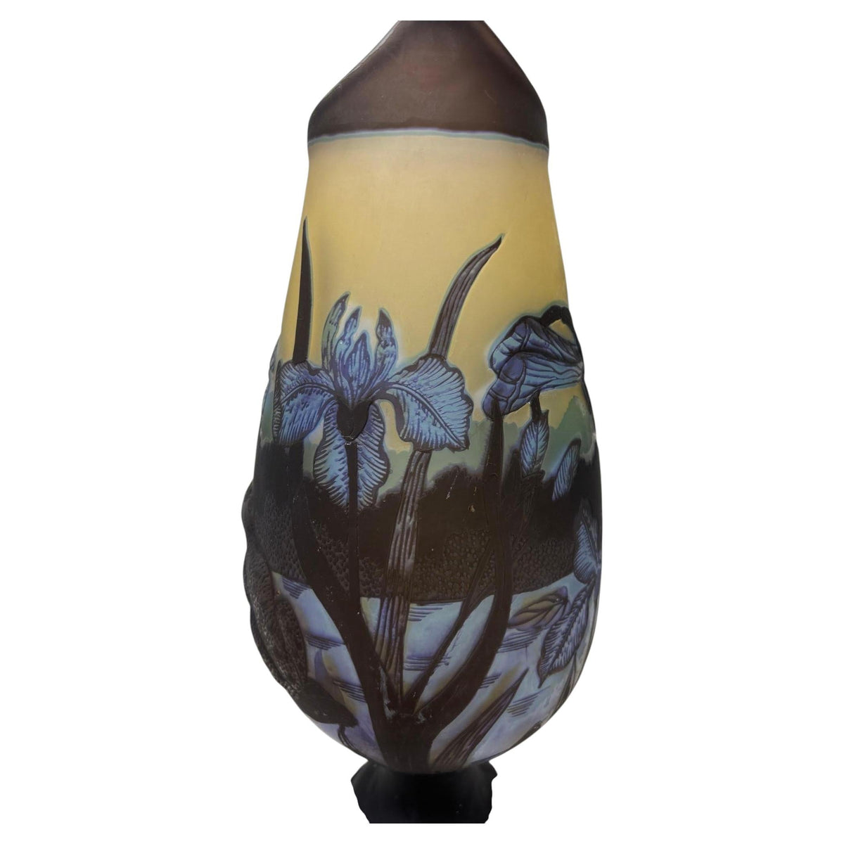 Art Nouveau Cameo Vase Signed Emile Galle 14 inches — additional view 12